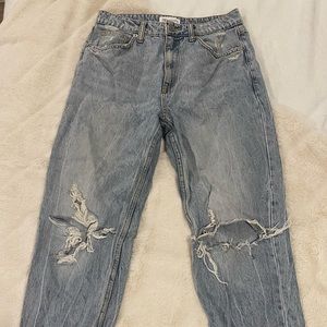 Zara Distressed Mom Jeans
